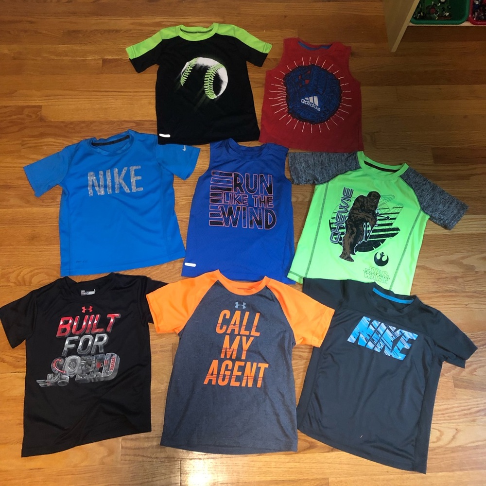 UA, Nike, and jumping beans t-shit lot of 8